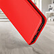 Avizar Etui Portefeuille pour Samsung Galaxy A03 Clapet Magnétique avec Support Rouge pas cher