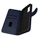 Avizar Housse Oppo A76, A96 et Realme 9i Clapet Portefeuille Fonction Support bleu - Étui de la série Chesterfield spécialement conçu pour appareil
