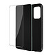 Avizar Coque Samsung Galaxy A52 et A52s Souple Noir et Verre Trempé 9H Transparent Pack coque + verre trempé pour protection appareil