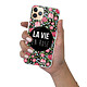 Evetane Coque iPhone 11 Pro Max 360 intégrale transparente Motif La Vie en Rose Tendance . pas cher