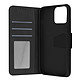 Avizar Housse pour iPhone 13 Pro Max Cuir premium Porte-carte Fonction support Vidéo Noir - Etui en véritable cuir conçu spécialement pour IPhone 13 Pro Max