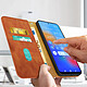 Avizar Étui pour Xiaomi Redmi Note 11 et Note 11s Portefeuille Support Vidéo Camel pas cher
