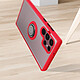 Acheter Avizar Coque Samsung Galaxy S22 Ultra Bi-matière Bague Métallique Support Vidéo rouge