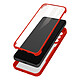 Avizar Coque intégrale Galaxy A33 5G Dos Plexiglas et Avant Polymère Contour rouge - Coque intégrale spécialement conçue pour Samsung Galaxy A33 5G