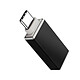 Avizar Adaptateur OTG USB Femelle vers USB-C Mâle Synchronisation Compact Noir Un adaptateur OTG USB-A Femelle vers USB Type C Mâle