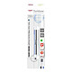 TOMBOW Stylo gomme MONO zéro classique 2,5 x 5mm blanc/bleu/noir + 2 recharges Gomme