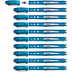 STABILO Roller WORKER Colorful Encre Liquide 100% Grip Tracé 0,5 mm bleu x 10 Stylo roller