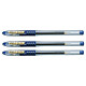 PILOT Stylo bille Gel G1 Grip pointe moyenne Bleu x 3 Stylo à bille