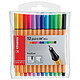 STABILO Pochette de 12 Stylo-Feutre POINT 88 MINI Pointe Fine 0,4 mm x 10 Feutre à pointe fine