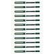 UNI-BALL Stylo roller encre liquide EYE UB150 pointe fine 0,5mm Vert x 12 Stylo roller