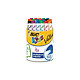 BIC Pot de 24 Feutres effaçables A SEC Kids MINI pointe ogive moyenne couleurs assorties Marqueur pour tableaux blancs