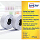 AVERY Boîte 10 Rouleaux de 1200 Etiquettes 26x16mm 2 lignes (10+ 8 caractères) Permanent Blanc Machine/Etiquette de prix