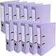 EXACOMPTA Classeur à levier PVC A4 dos de 70mm Lilas x 10 Classeur à levier