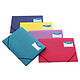 RAPESCO Paquet de 5 Porte-Documents A4 à 3 rabats Couleurs Vives Opaques Porte documents