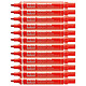 PENTEL Marqueur permanent N50 Pointe Ogive 2 mm Rouge x 12 Marqueur permanent