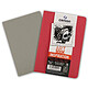CANSON Jeu de 2 carnets esquisse Art Book Inspiration A4 Rouge Gris Carnet