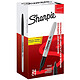 SHARPIE Marqueur permanent FINE, Value pack de 24 Noir Marqueur permanent