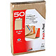 GPV Boite de 50 sacs à soufflets kraft brun 26 280x375 120 g/m² bande de protection Pochette d'expédition