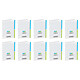 CONQUÉRANT Cahier Duo polypro 24x32cm 90g 96p grands carreaux incolore x 10 Cahier