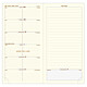 Exacompta Recharge semainier poche Espace 17 tranche or répertoire et atlas 175x90 mm Agenda de poche
