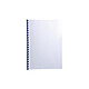 EXACOMPTA Paquet de 100 couvertures Grain toilé pour reliure A4 Blanc Couverture à relier