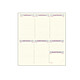 EXACOMPTA Recharge semainier poche Temporel 16 tranche or répertoire et atlas 160x85 mm Agenda de poche