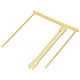 FAST Boite de 50 Relieurs d'archives en plastique beige pour documents standards Relieuse
