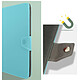 Avizar Housse Tablette 10 Pouces Universelle Effet Cuir Vieilli Support Vidéo Bleu pas cher
