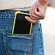 Coque pour Smartphone Universel Silicone Coins bumper Antichoc Béquille support Jaune pas cher
