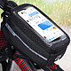 Avizar Sacoche Vélo pour Téléphone Étanche Espace de Rangement Fixation Arceau Guidon Noir pas cher
