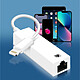 Avis Avizar Adaptateur Ethernet RJ45 vers Lightning pour iPhone et iPad Débit 100 Mbps Blanc