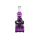 BRESSER MICROSCOPE ETUDIANT BIOLUX SEL / COULEUR VIOLET Adaptateur de smartphone, sauvegardez vos photos et partagez-les avec vos amis Microscope avec système de zoom, grossissement 40x-1600x Ustensiles de préparation, kit d'e