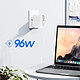 Avizar Chargeur Secteur USB-C MacBook et iPad Charge Rapide 96W Compact Blanc pas cher