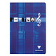 CLAIREFONTAINE Cahier Musique & Chant piqué A4 96 pages grands carreaux Couleur aléatoire Cahier
