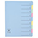 COUTAL Trieur 9 onglets en dossier Dos extensible Rubriques imprimées Bleu Trieur