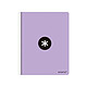 ANTARTIK Cahier spirale A4 240p 100g rembordé quadrillage 5mm microperforé 5 bandes 4 trous - lavande Cahier
