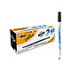 Bic Feutre tableau blanc effaçable à sec 1721 Pointe Fine Ogive Noir x 24 Marqueur pour tableaux blancs