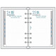 EXACOMPTA Rech. Exatime 17 Sept / Dec - 1 jour/page Agenda scolaire