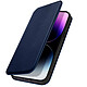 Avizar Etui Portefeuille pour iPhone 14 Pro Max Clapet Magnétique avec Support Bleu nuit - Cet étui possède un rangement de carte pratique à l'intérieur du rabat