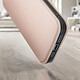 Avizar Housse folio iPhone 14 Clapet Porte-cartes Fonction Support Vidéo rose champagne pas cher