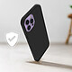 Avis Avizar Coque iPhone 14 Pro Résistante Silicone Gel Souple Flexible Fine Légère Noir