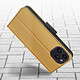 Avis Avizar Étui pour iPhone 14 Pro Portefeuille Porte carte Support Vidéo or et noir