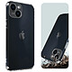 Avizar Coque pour iPhone 14 Silicone Gel Souple Coins Renforcés Antichocs Transparent Coque bumper spécifique à l'Apple iPhone 14