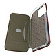Avizar Housse pour iPhone 14 Pro Max Clapet Porte-carte Support Finition Satinée Étui de protection bordeaux spécialement conçu pour votre Apple iPhone 14 Pro Max
