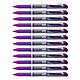 PENTEL Roller Encre Gel ENERGEL BL60 Pointe Large Violet x 12 Stylo roller