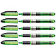 STABILO Surligneur NAVIGATOR de poche Pointe Biseautée vert x 5 Surligneur