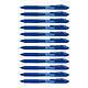 PENTEL Stylo Roller Encre Gel EnerGel BL107 pointe Métal 0,7 Bleu x 12 Stylo roller