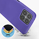Avis Avizar Coque Honor X8 Silicone Semi-rigide Soft-touch Fine Violet