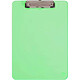 MAUL Porte-bloc A4 MAULneon plastique avec pince arceau Vert Transparent Porte-bloc