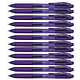 PENTEL Roller encre gel rétractable ENERGEL X BL107 Pointe 0,7 mm Violet x 12 Stylo à bille